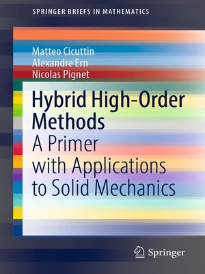 cover image of Hybrid High-Order Methods